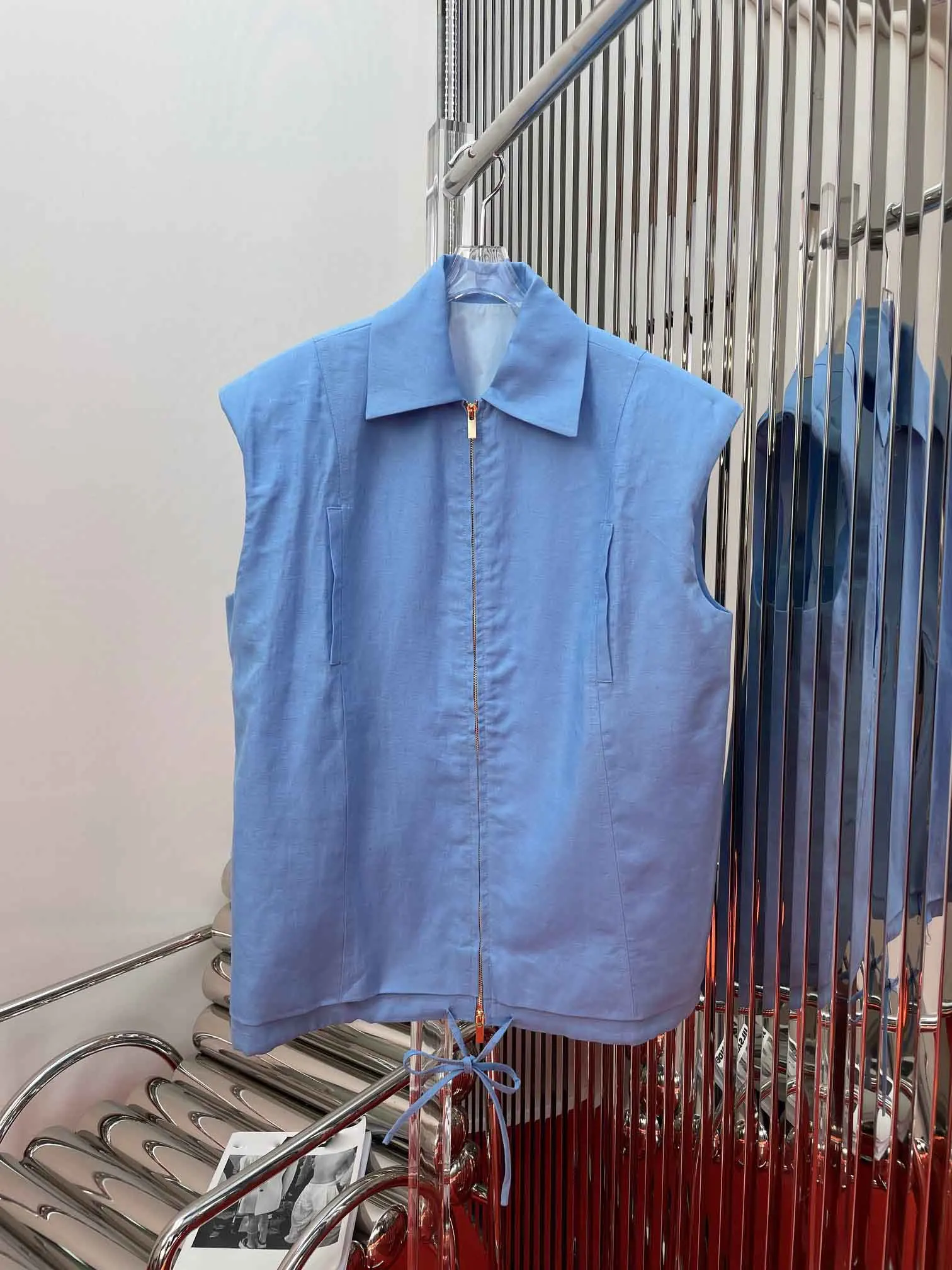 Жилет свободного покроя с открытой спиной модный универсальный Свободный жилет