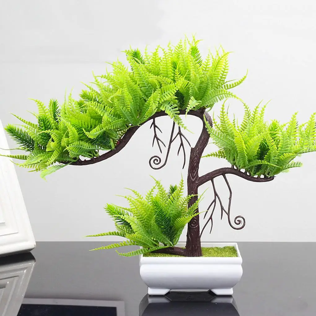 

Artificial Potted Tree Simulation Potted Plant Home Office Table Centerpiece Fake Tree Ornament