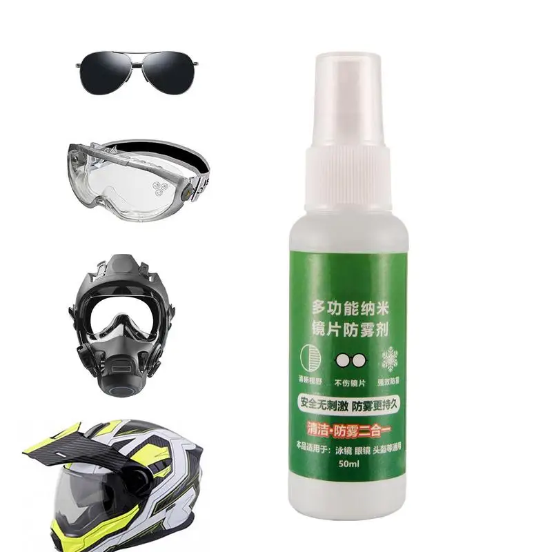 

Swim Goggle Anti Fog Spray Glass Cleaner And Defogger 50ml Clear Sight Long Lasting Defogger Spray For Camera Lenses Glasses