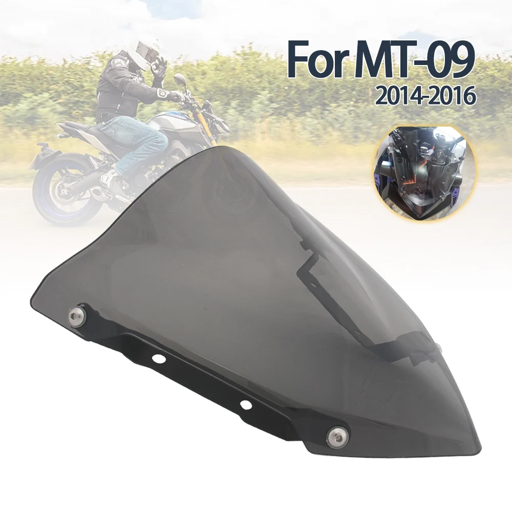 

Ветрозащитные стекла для мотоцикла Yamaha MT09 MT-09 MT 09 2014 2015 2016, ветрозащитные отражатели, парабрисы, спортивные аксессуары на лобовое стекло