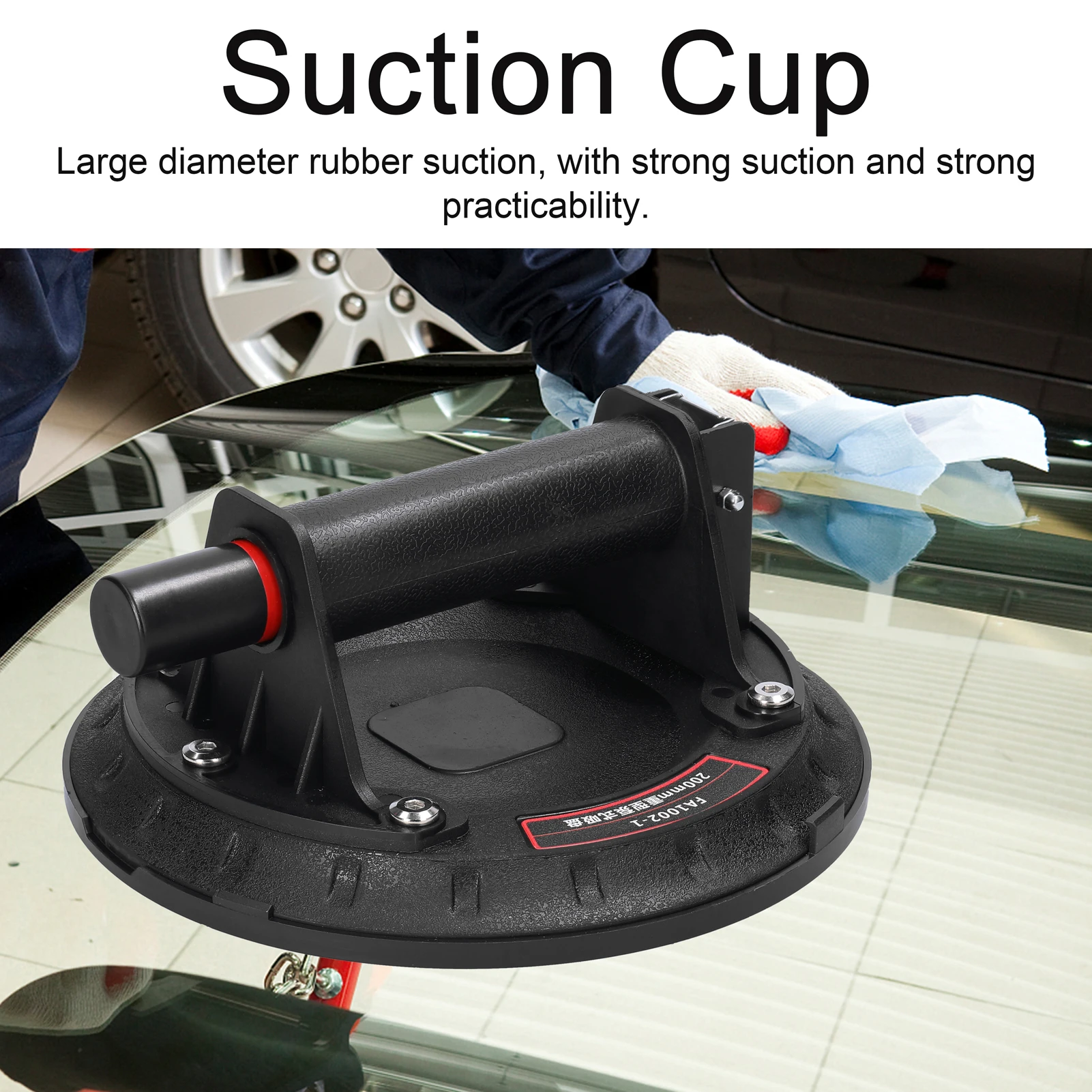 

Handheld Vacuum Sucker 8inch Vacuum Suction Cup 200kg Bearing Capacity Heavy Duty Vacuum Lifter for Granite Glass Lifting