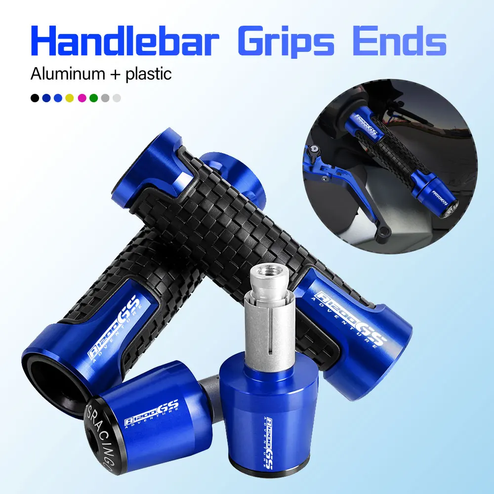 

7/8'' 22mm Motorcycle handlebar grips ends handle bar Anti-skid grip end FOR BMW R1200GS ADVENTURE ADV 2019 2020 2021 2022 2023