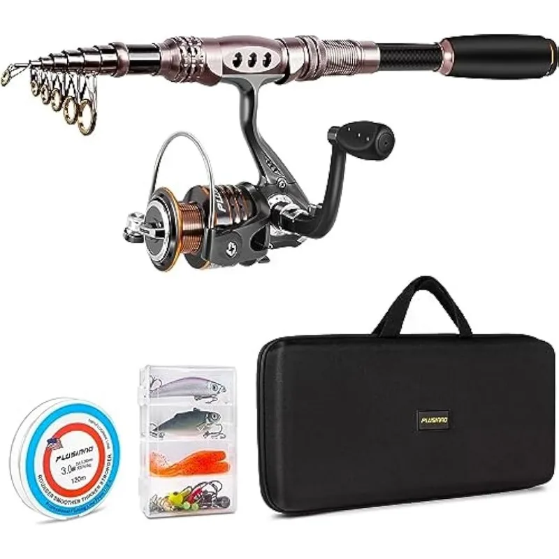 

Fishing Rod and Reel Combos Carbon Fiber Telescopic Fishing Pole with Reel Combo Sea Saltwater Freshwater Kit Fishing Rod Kit