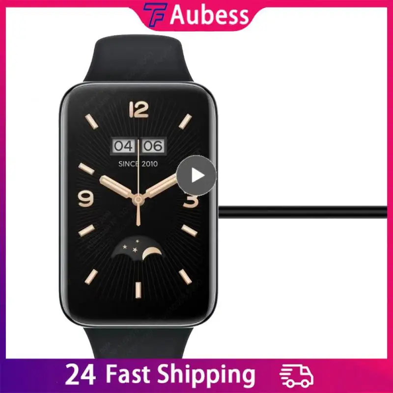 

5v Smart Watch Magnetic Charger Safety Smart Watch Charger Fast Charging Anti-interference Watch Charging Cable Charger Black