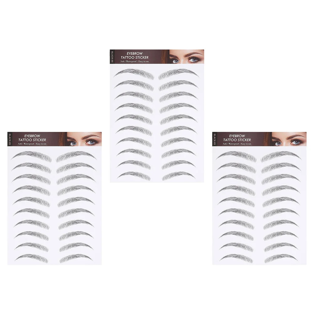 

Stickers Temporary Brow Waterproof Hair4D Transferspeel Off High Arch Imitation Natural Authentic Fake Sticker Grooming Stencil