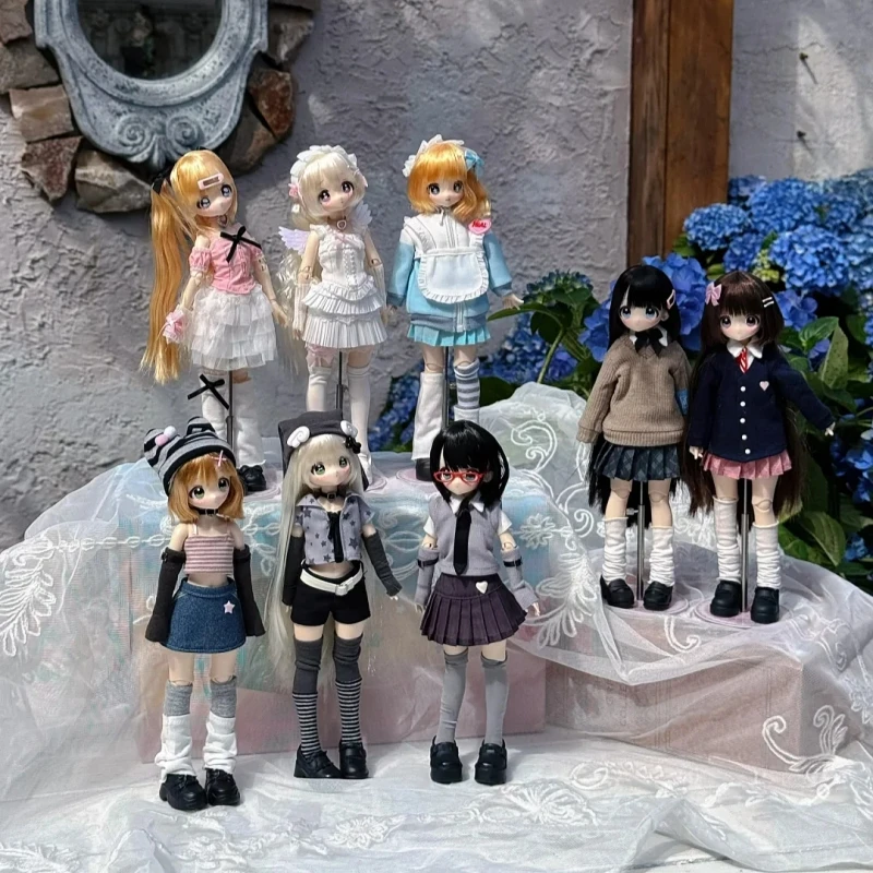 Фото Коллекционная шарнирная кукла BJD в масштабе 1/6, серия Hot Dont Touch My Bangs, в слепой коробке, кавайная аниме-фигурка, модель милого персонажа, игрушка-подарок №4