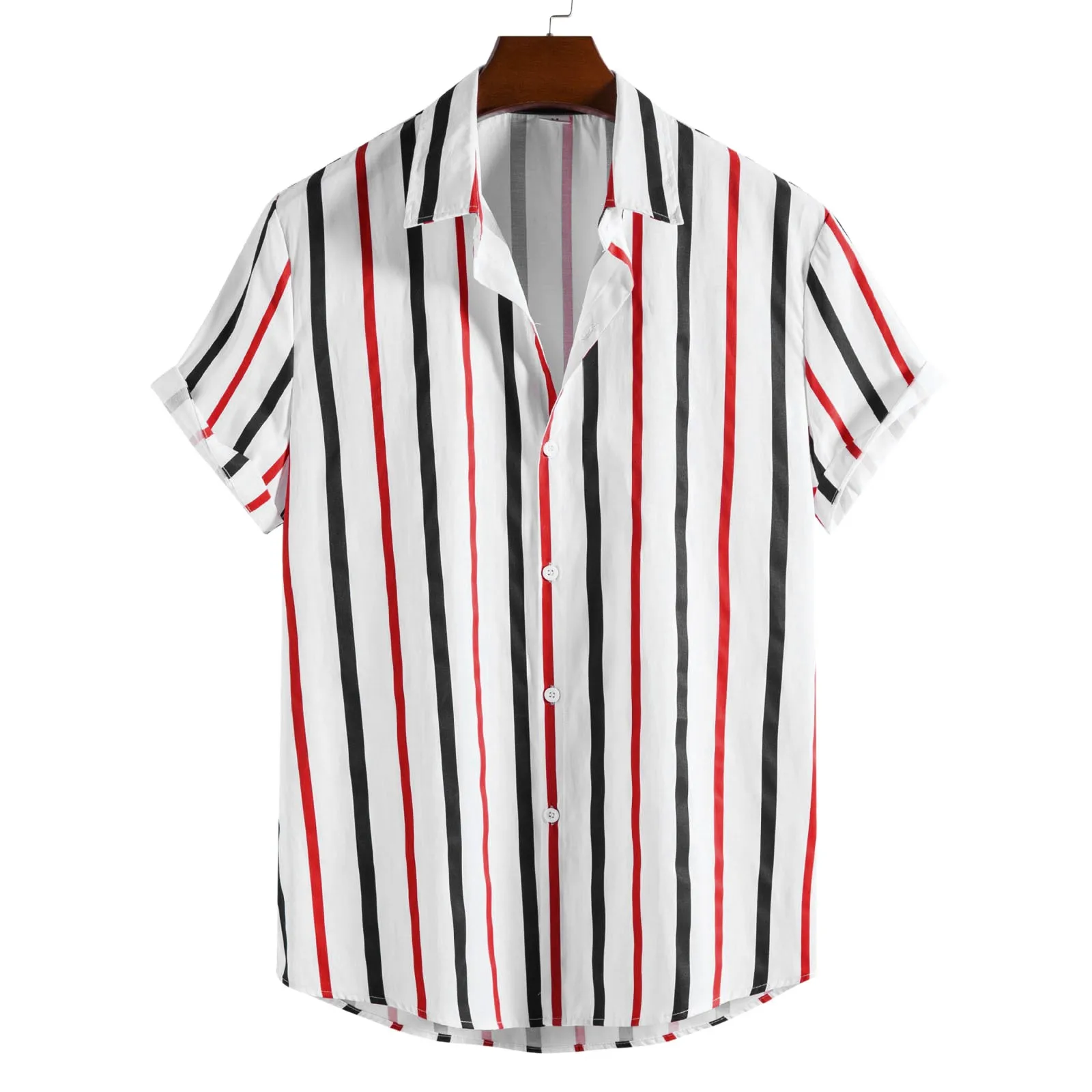 

T Pack Men Casual Fashion Top Shirt Button Down Printed Casual Top Shirts Summer Tall Man Shirts for Men Couture Shirts Men