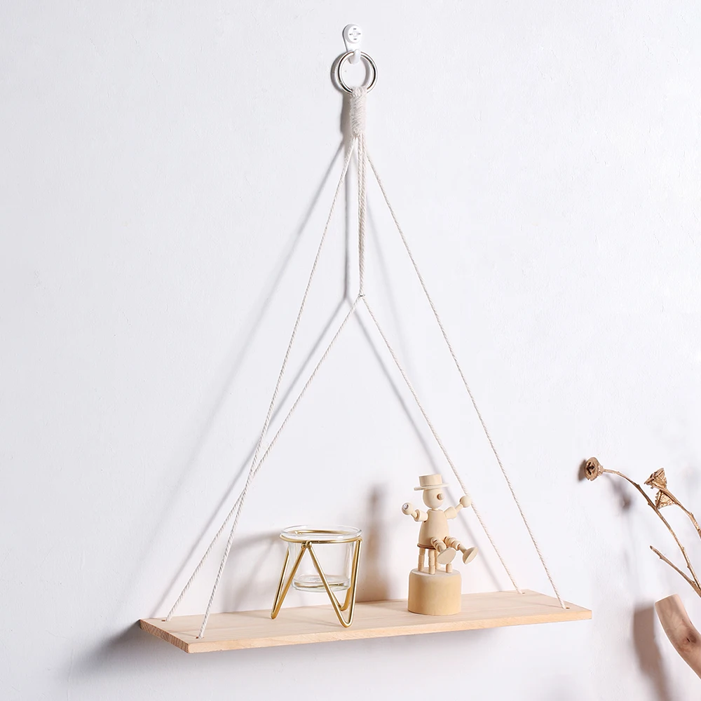 

Nordic Floating Wall Shelves Home Decor Bathroom Shelf Hanging Storage Organizer Kitchen Accessories Ledge Room Decoration