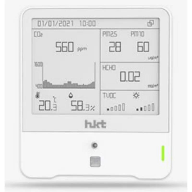 

Высокоточный внутренний датчик качества воздуха LoRaWAN IoT CO2, влажность, температура
