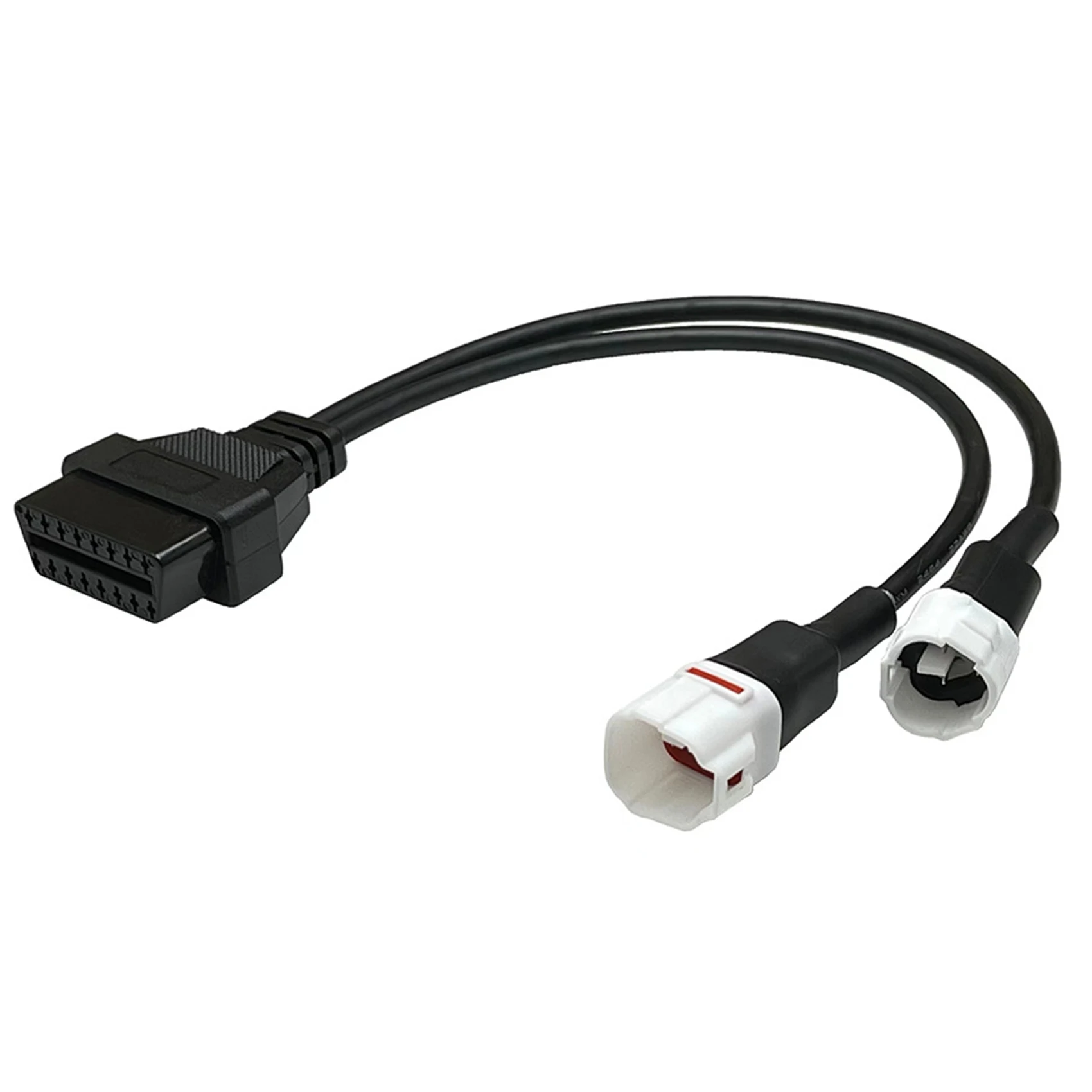 

For 3Pin + 4Pin 2 in 1 to OBD2 Motorcycle Scanner Cable Works Along with OBD