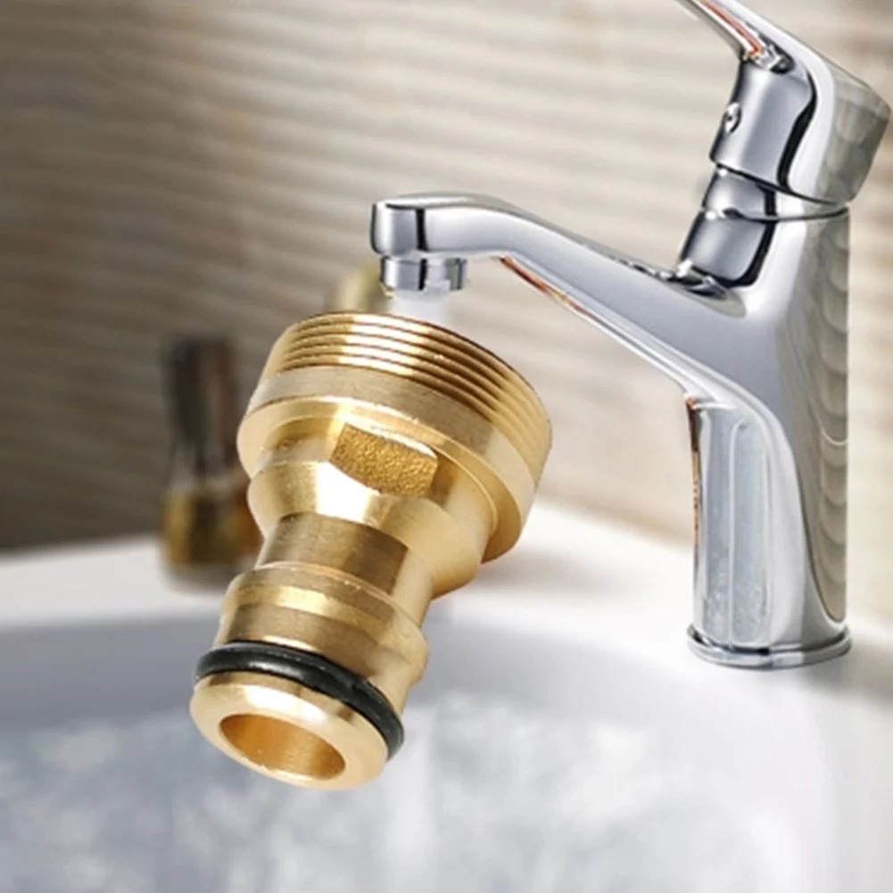 

New Hot Solid Brass Threaded Hose Water tube Connector Tube Tap Snap Adaptor Fitting Garden Outdoor