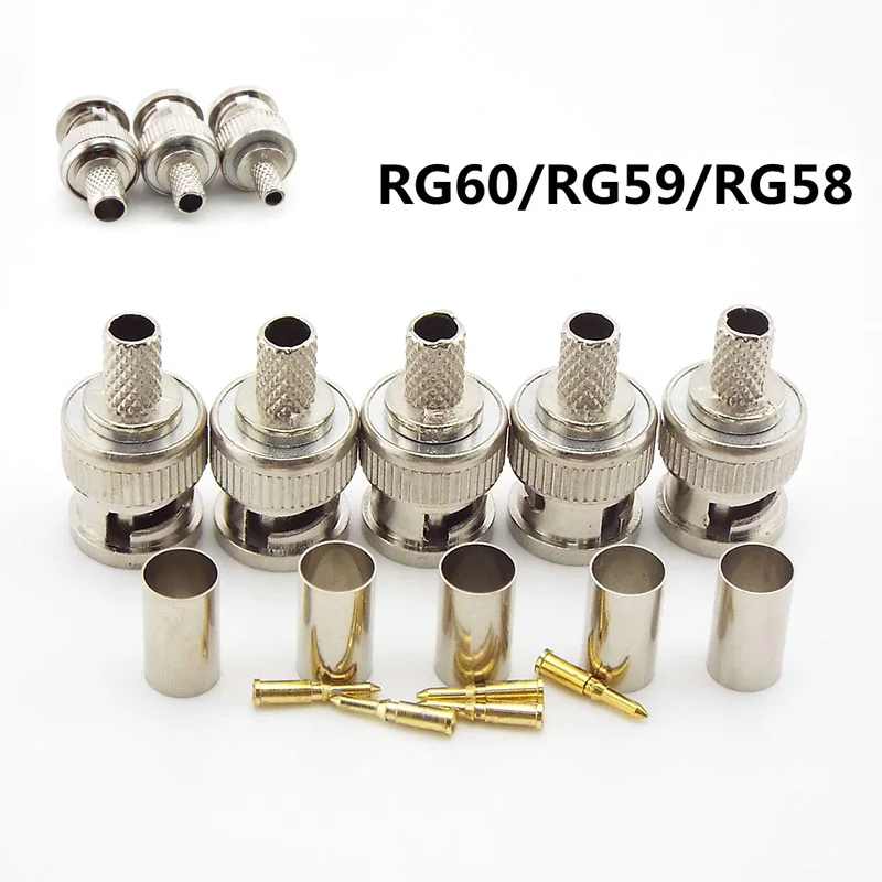 10 ΡΡ., ΠΎΠ±ΠΆΠΈΠΌΠ½ΡΠ΅ ΠΊΠΎΠ½Π½Π΅ΠΊΡΠΎΡΡ Π΄Π»Ρ Π°ΡΠ΄ΠΈΠΎ ΠΈ Π²ΠΈΠ΄Π΅ΠΎΠΊΠ°ΠΌΠ΅Ρ, RG58/RG59/RG60 10 ΡΡ., ΠΎΠ±ΠΆΠΈΠΌΠ½ΡΠ΅ ΠΊΠΎΠ½Π½Π΅ΠΊΡΠΎΡΡ Π΄Π»Ρ Π°ΡΠ΄ΠΈΠΎ ΠΈ Π²ΠΈΠ΄Π΅ΠΎΠΊΠ°ΠΌΠ΅Ρ, RG58/RG59/RG60