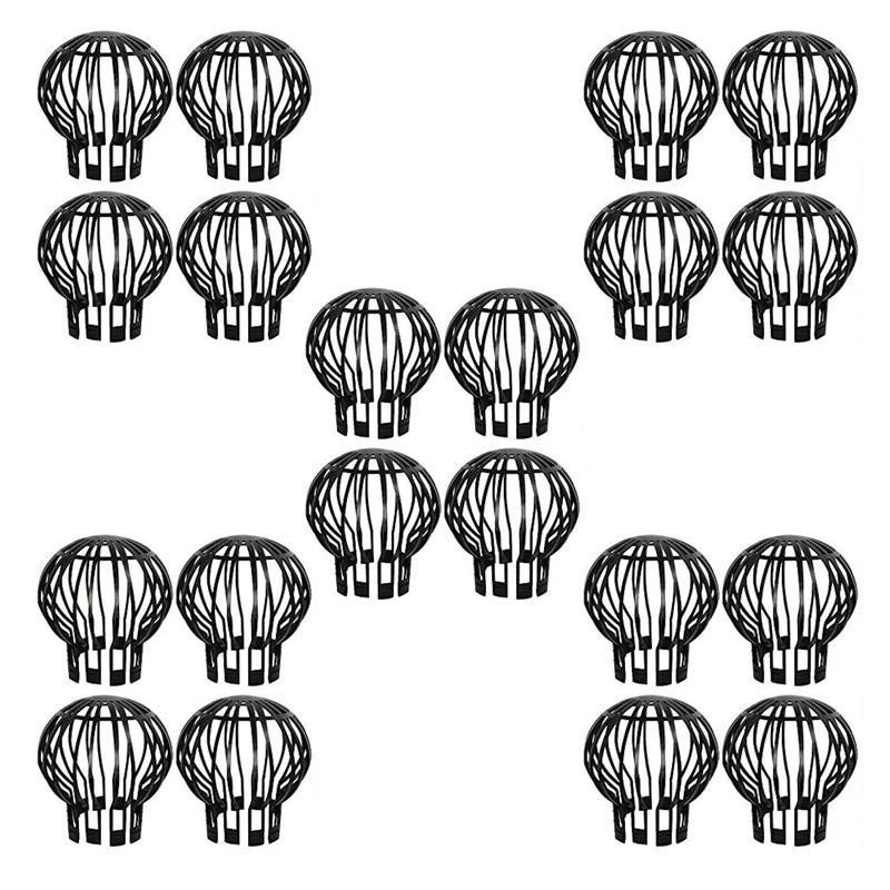 

20PCS Gutter Guard Downspouts Filter Strainer Preventing Leaf Debris Branches Roof Moss From Clogging The Pipes