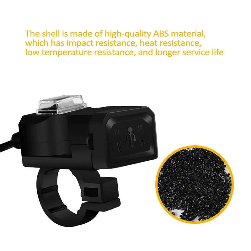 Зарядное устройство для телефона мотоцикла с USB-адаптером зарядное защитное