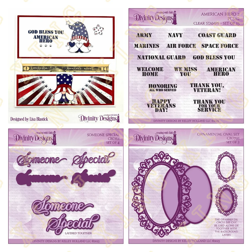 

Dies Cutting Dies Stamps Scrapbook Diary Decoration Stencil Embossing Template DIY Greeting Card Handmade American Hero 2023 New