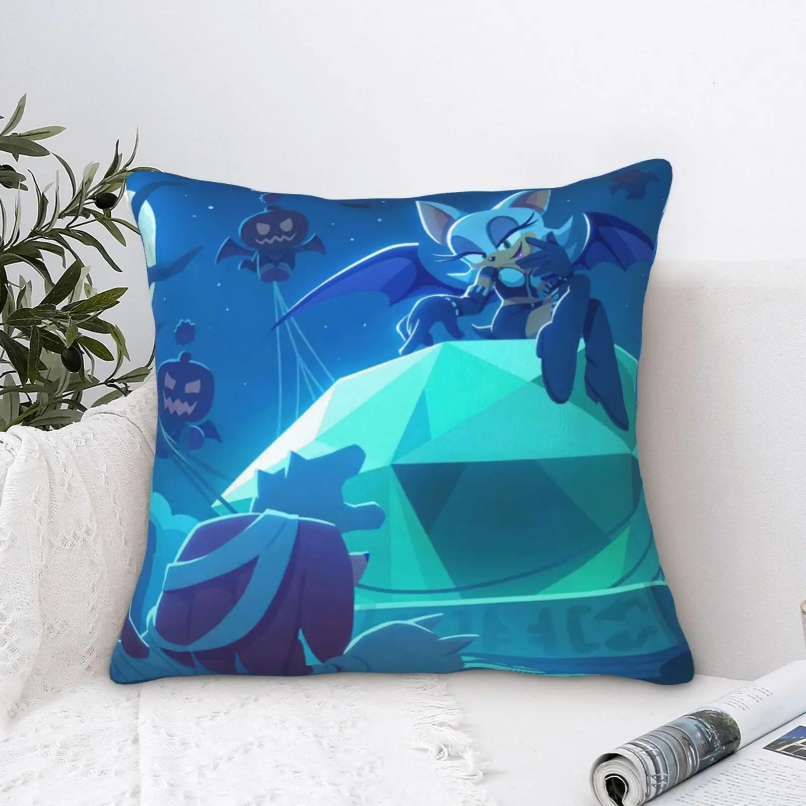 

Decorative Bedding Pillows Home Textile Supplies Square Soft Customized Kawaii Body Sleeping Bedroom Pregnancy Mat Blue Anime