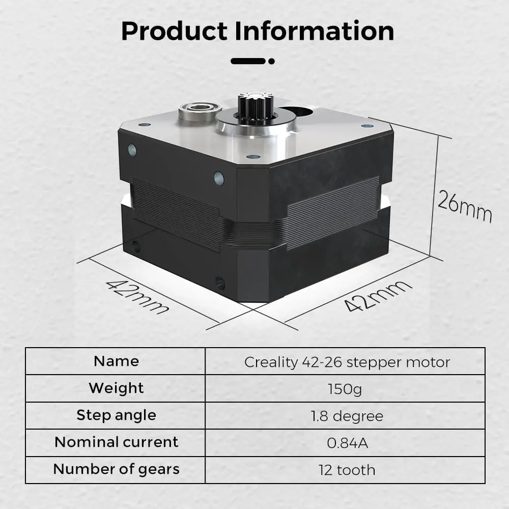 Фото Экструдерный двигатель Creality Ender 3 V3 SE/V3 KE, шаговый двигатель 42-26, экструдерный двигатель Sprite для Ender3 S1/S1 Pro/S1 Plus/5 S1 №1