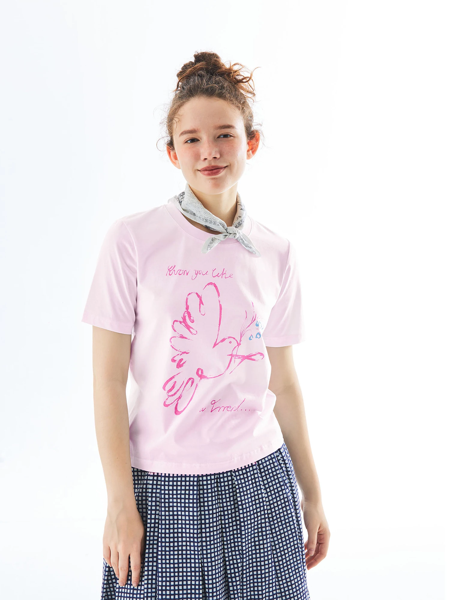 Женская облегающая футболка с круглым вырезом и короткими рукавами базовая