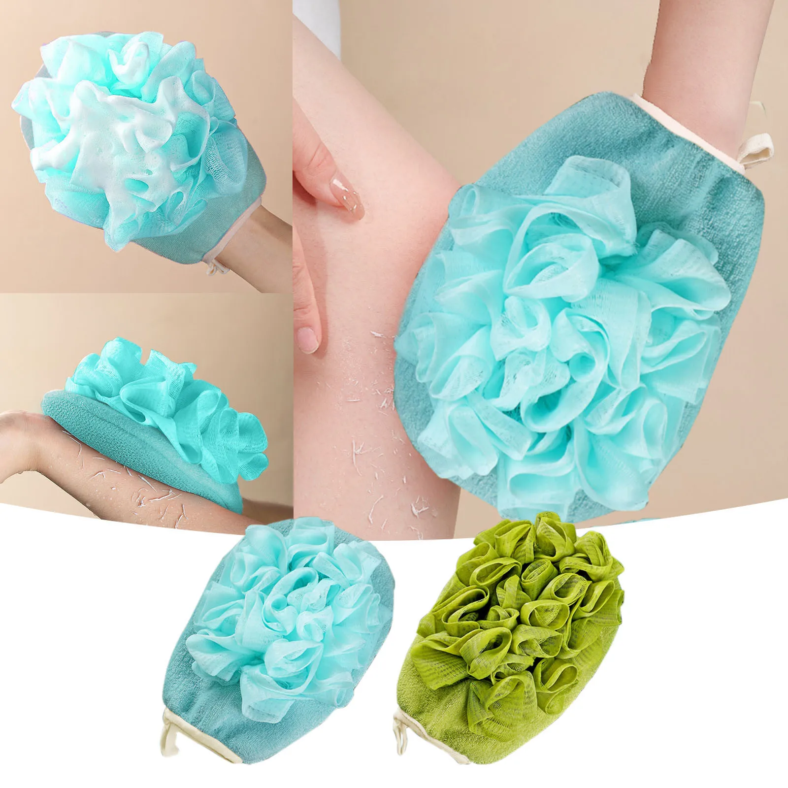 

Маленькое двухстороннее отшелушивающее полотенце для ванной комнаты, два в одном