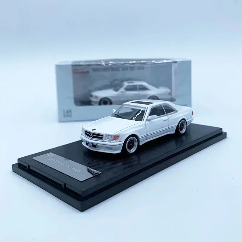 Модель автомобиля Rhino 1:64 S Class MK2 C126 560 сек купе из литого под давлением белого цвета