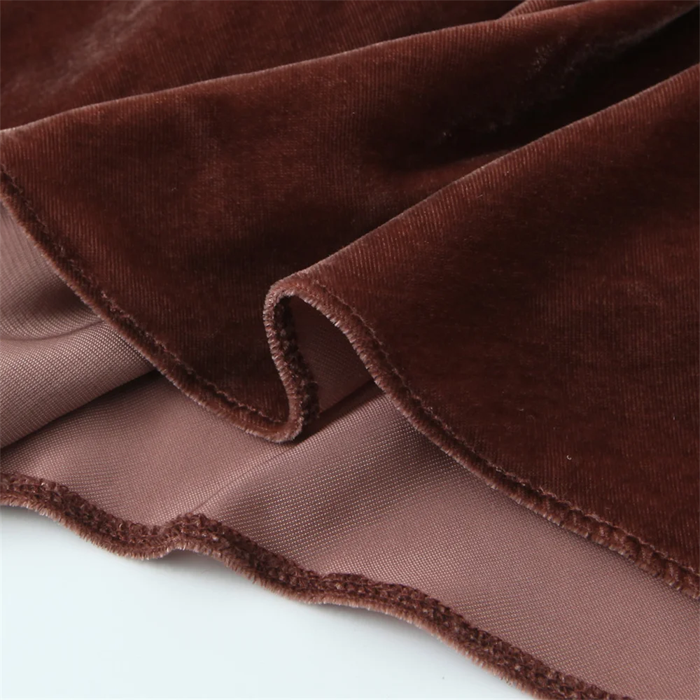 24 осенне-зимняя новая женская одежда дизайн с открытой спиной бархатная