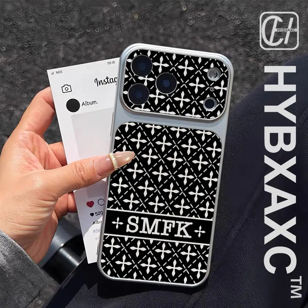 Фото Модный чехол S-SMFK из гальванизированной серебристой овечьей кожи для iPhone 17, 16, 15, 14, 12, 17 Pro, 15, 16 Plus, 13, 11 Pro MAX №2