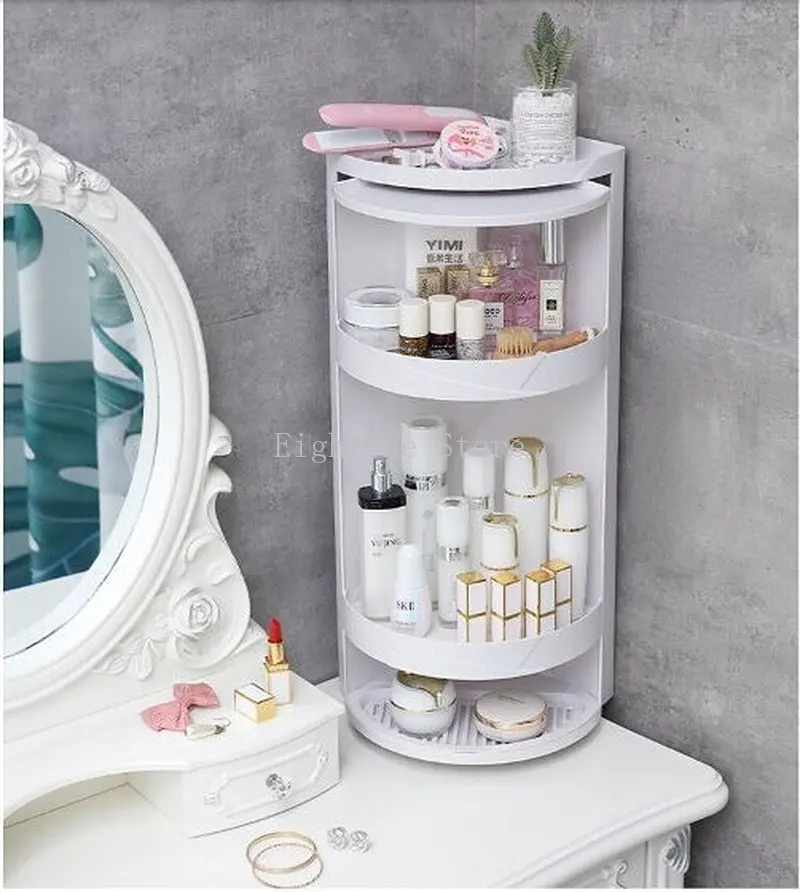 

Bathroom shelf rotating triangle shelf kitchen corner corner locker bathroom vanity storage artifact