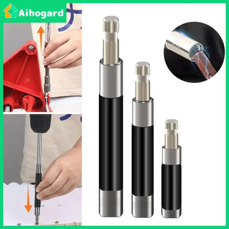 

1/4" Magnetic Telescopic Extension Rod Hex Socket Screw Bit Holder Screwdriver Quick Release Socket Extension Bar Connecting Rod