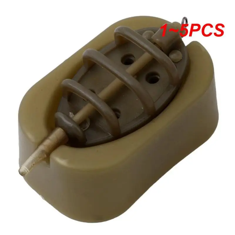 

1~5PCS Inline Method Feeder Mould Bait Thrower Bait Plumb Carp Fishing Bait Holder Fishing Bait Holder Tool Feeders 8 Sizes