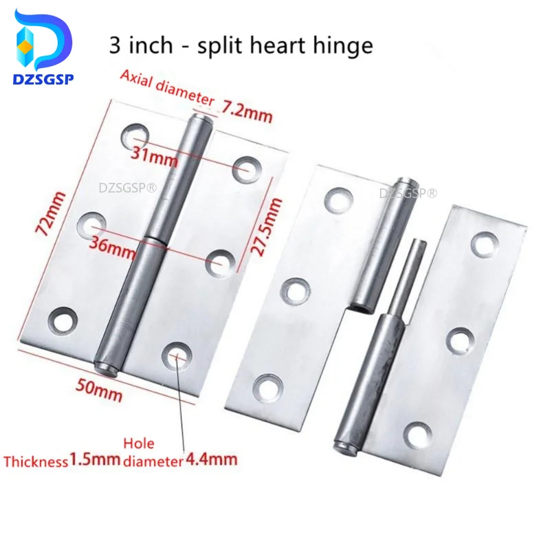 

Mini Flat Hinge Stainless Steel Cabinet Doors Windows Hinge Wooden Box DIY