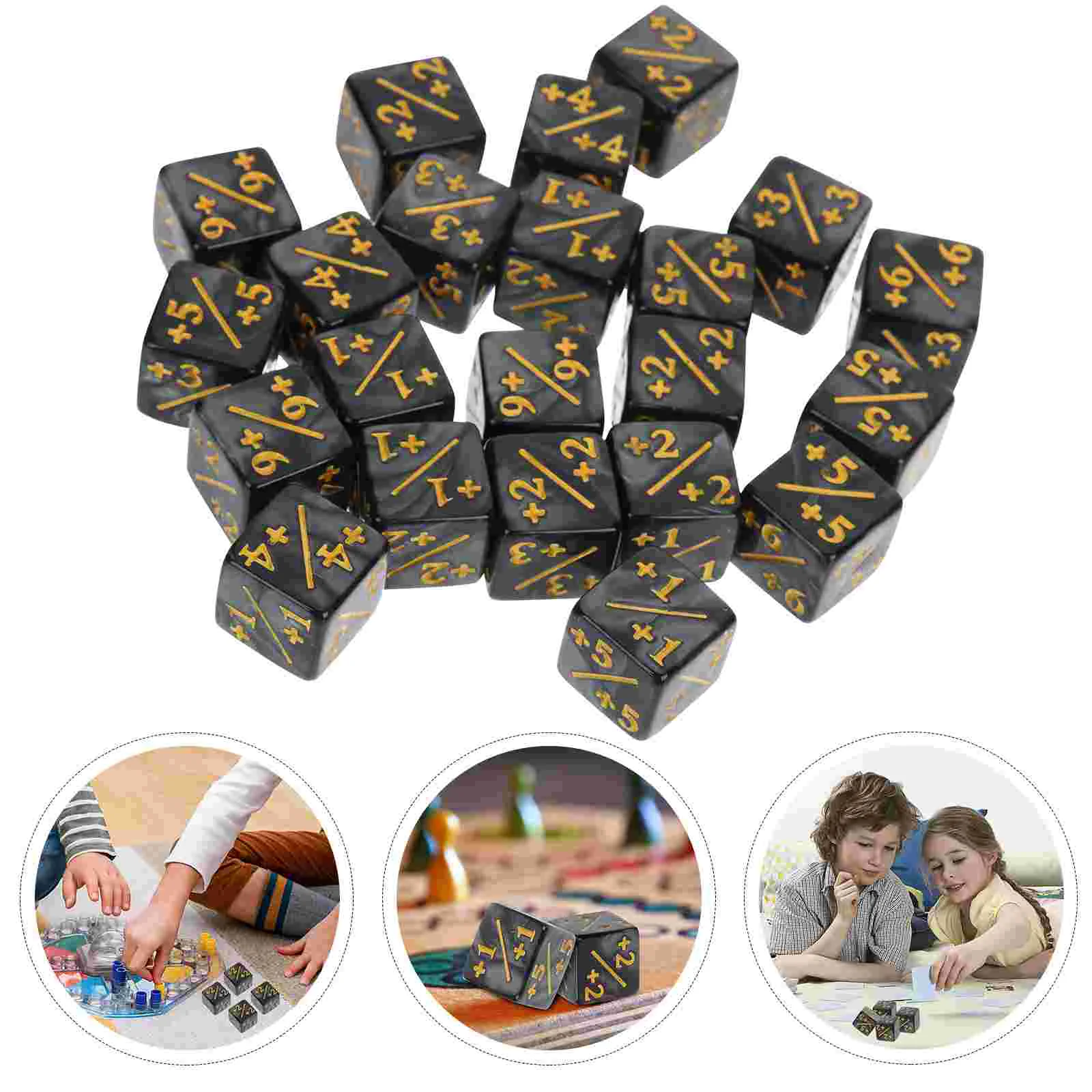 

24Pcs Kids Dice Toys Aesthetic Dice Decorative Dice Table Game Dice