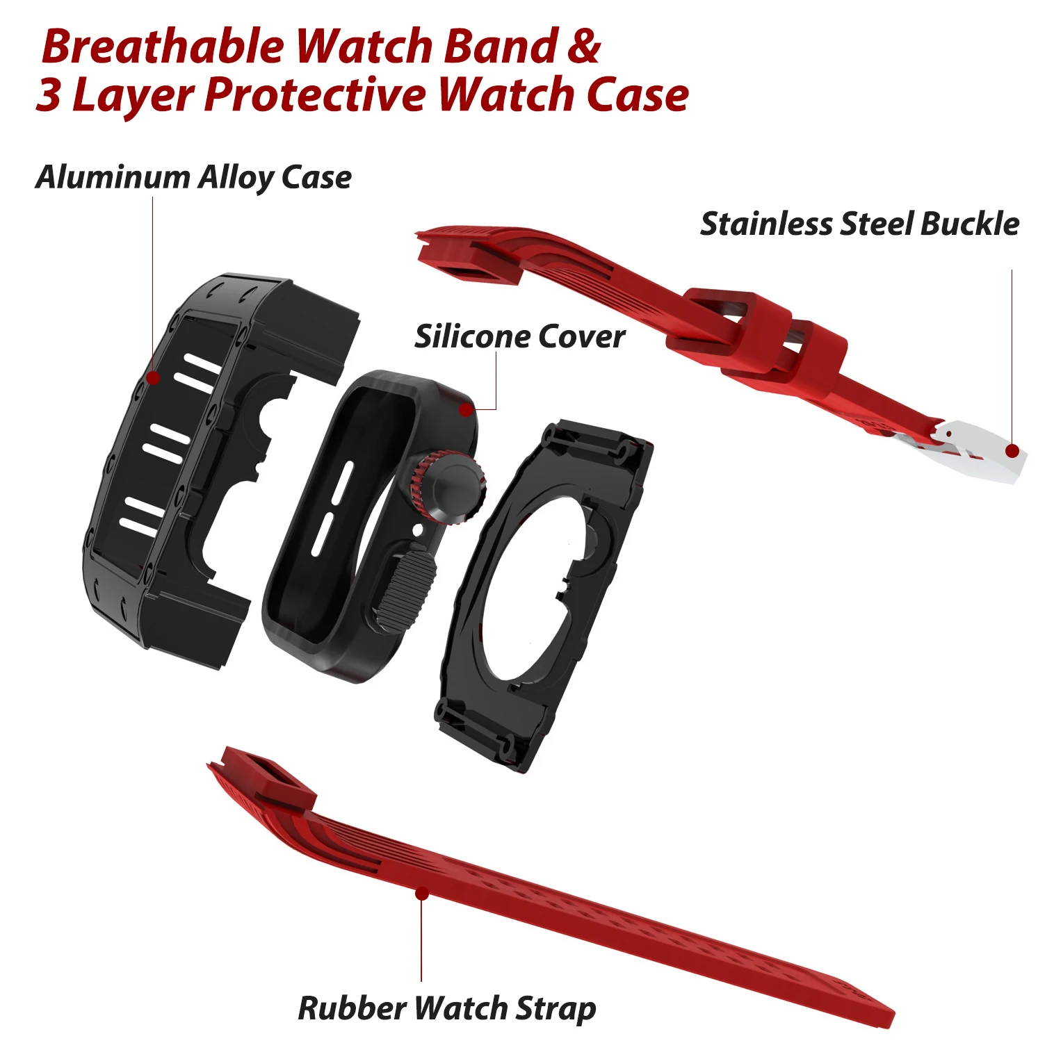 Luxury Metal Case For Apple Watch Series 8 41mm 45mm For iWatch SE 7 6 5 4 40/44mm Stainless Steel Cover Modification Kit Bezel