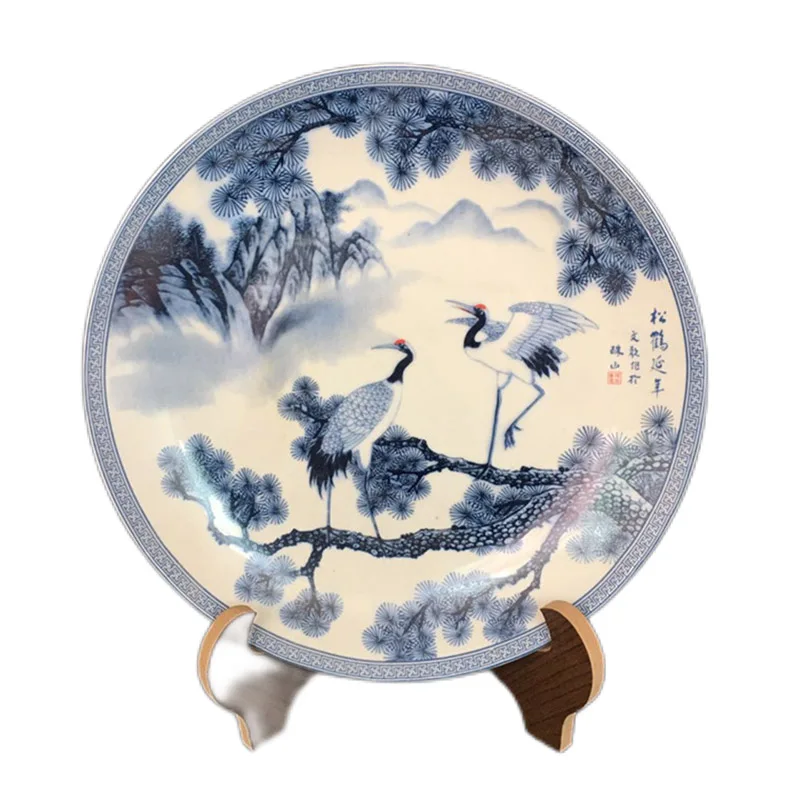 

Китайский керамический s-образный кран, красно-Венецианская сине-белая посуда, керамическая тарелка для выпечки, ретро наборы посуды