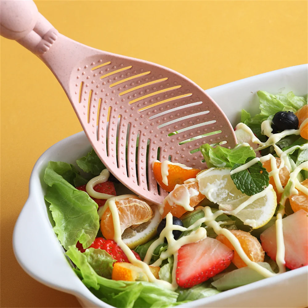 

Cute Small Rabbit Handle Design Rice Shovel Modern Simplicity Household Rice Shovels Wheat Straw Non-stick Rice Rice Spoon