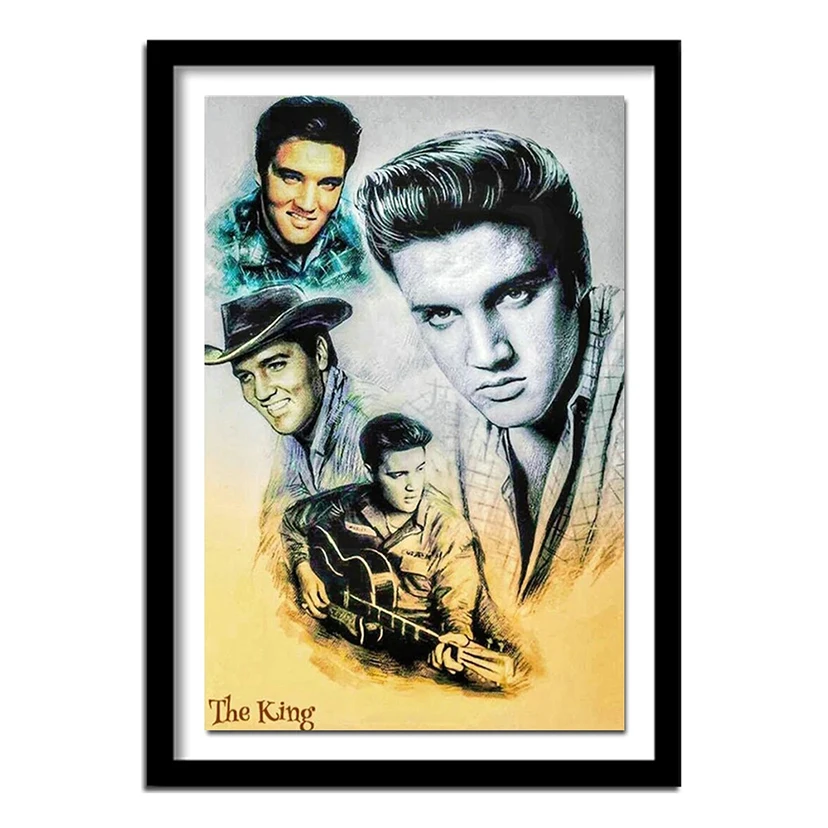 

Алмазная живопись 5D «сделай сам», Набор для вышивки крестиком Elvis Presley, мозаика, картина для домашнего декора, подарок