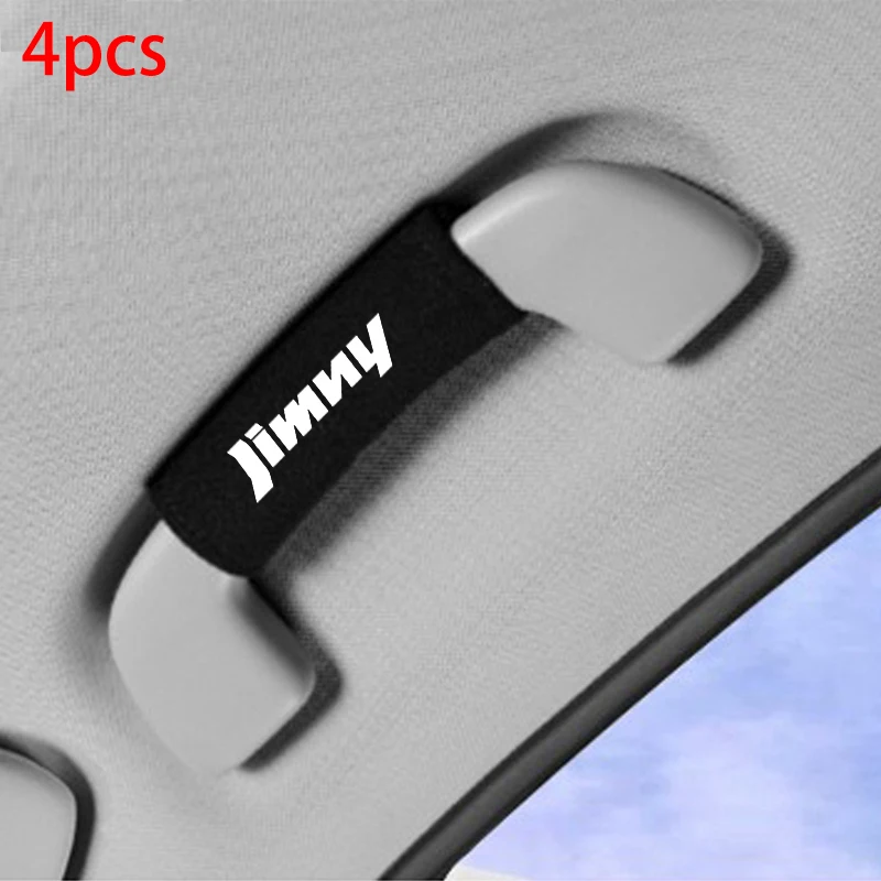 

4 шт., защитные перчатки для ручек на крышу автомобиля, короткие флисовые противоскользящие перчатки для Suzuki Jimny JB74 JB64 JB43 JB53 JB32 JB33 автомобиля
