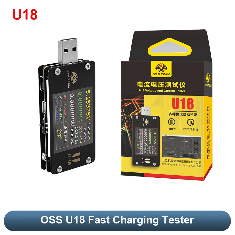 

OSS U18 USB-тестер напряжения и тока