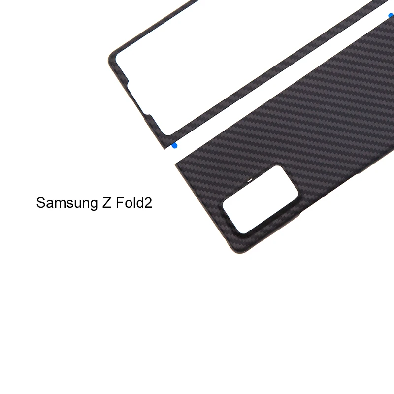 

Carbon Fiber Phone Case Samsung Zfold2 Black Matte Protective Lens Premium Fingerprint Free fold3 Carbon Fiber Phone Cover