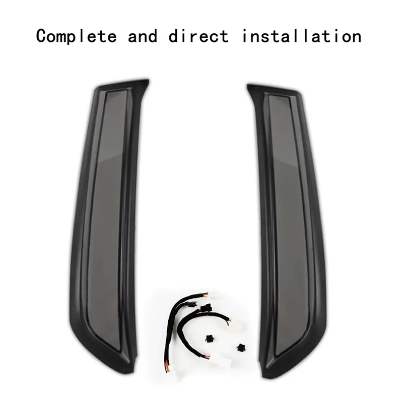 

2Pcs LED Bumper Light Rear Fog Lamp Brake Light Dynamic Turn Signal Pillar Light for Toyota 4 Runner 4Runner 2010 -