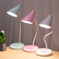portable usb rechargeable led folding desk lamp eye protection touch dimming working reading table lamp for book bed office