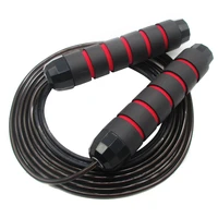tangle free speed jump rope with ball bearing eva non slip foam handle adjustable jump rope gym fitness exercise equipment