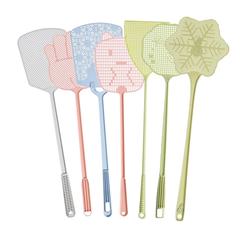 4PCS Fly Swatter Cute Palm Pattern Plastic Pat Lightweight Pat Mosquito Pest Control Fly Swatter Home Supplies Fast Shipping