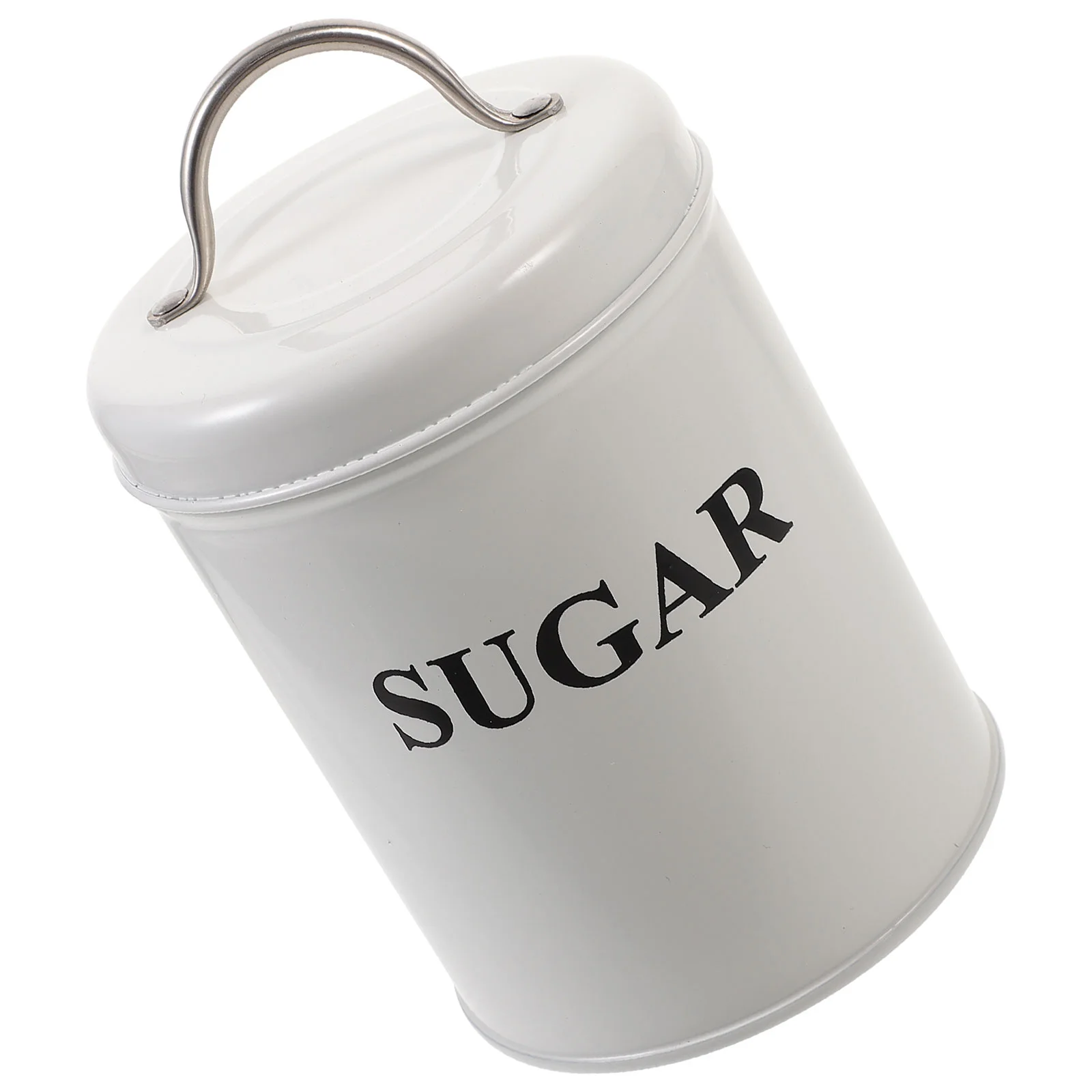 

Metal Storage Jar Tea Bag Holder Food Canister Sugar Bowl Portable Container Handheld Dispenser Iron Nordic Style Decorative