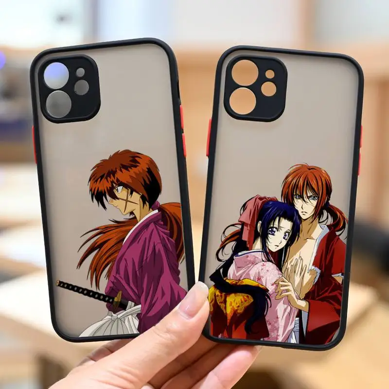 

Rurouni Kenshin anime Phone Case matte transparent For iphone 7 8 11 12 13 plus mini x xs xr pro max cover