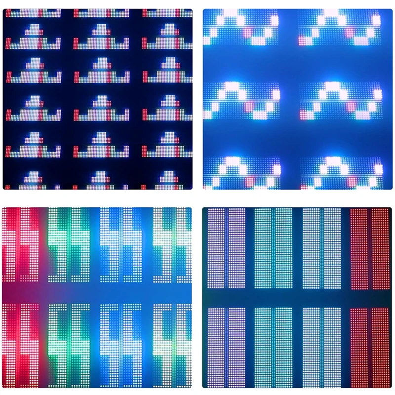 Фото Светодиодный стробоскоп 200 Вт, 48+8 сегментов, RGB+W, DMX512, с функцией звуковой активации, пиксельный эффект для дискотек, баров, караоке, вечеринок №3