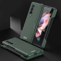 full coverage magnetic hinge case for samsung galaxy z fold 3 5g case with pen holder for samsung z fold3 case without pen