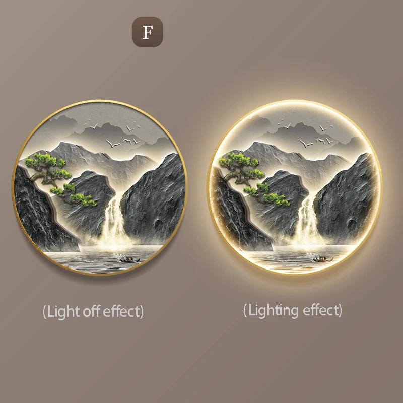 

Настенный светильник JIAYOOR картина с горами LED