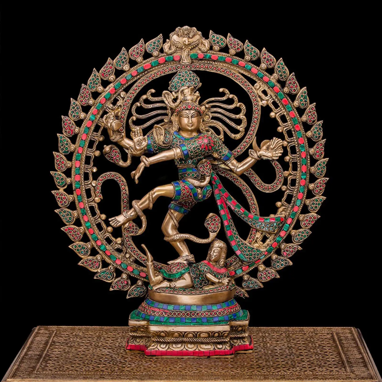 Танцующая статуя натараджа украшения в стиле ретро для сада гостиной |