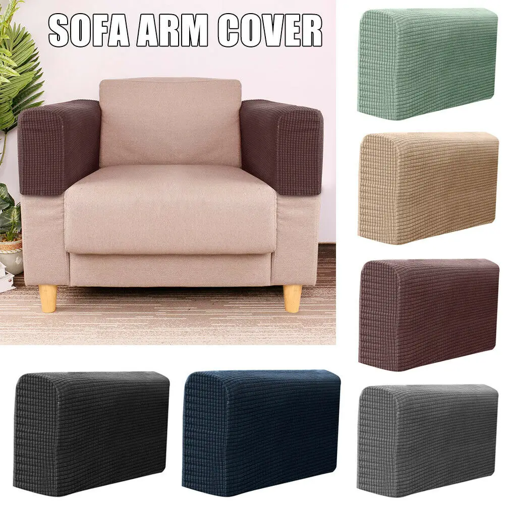 

2set Removable Armrest Office Chair Covers Dining Room Furniture Stretchy Dining Sofa Couch Arm Protectors Bench Cover Home