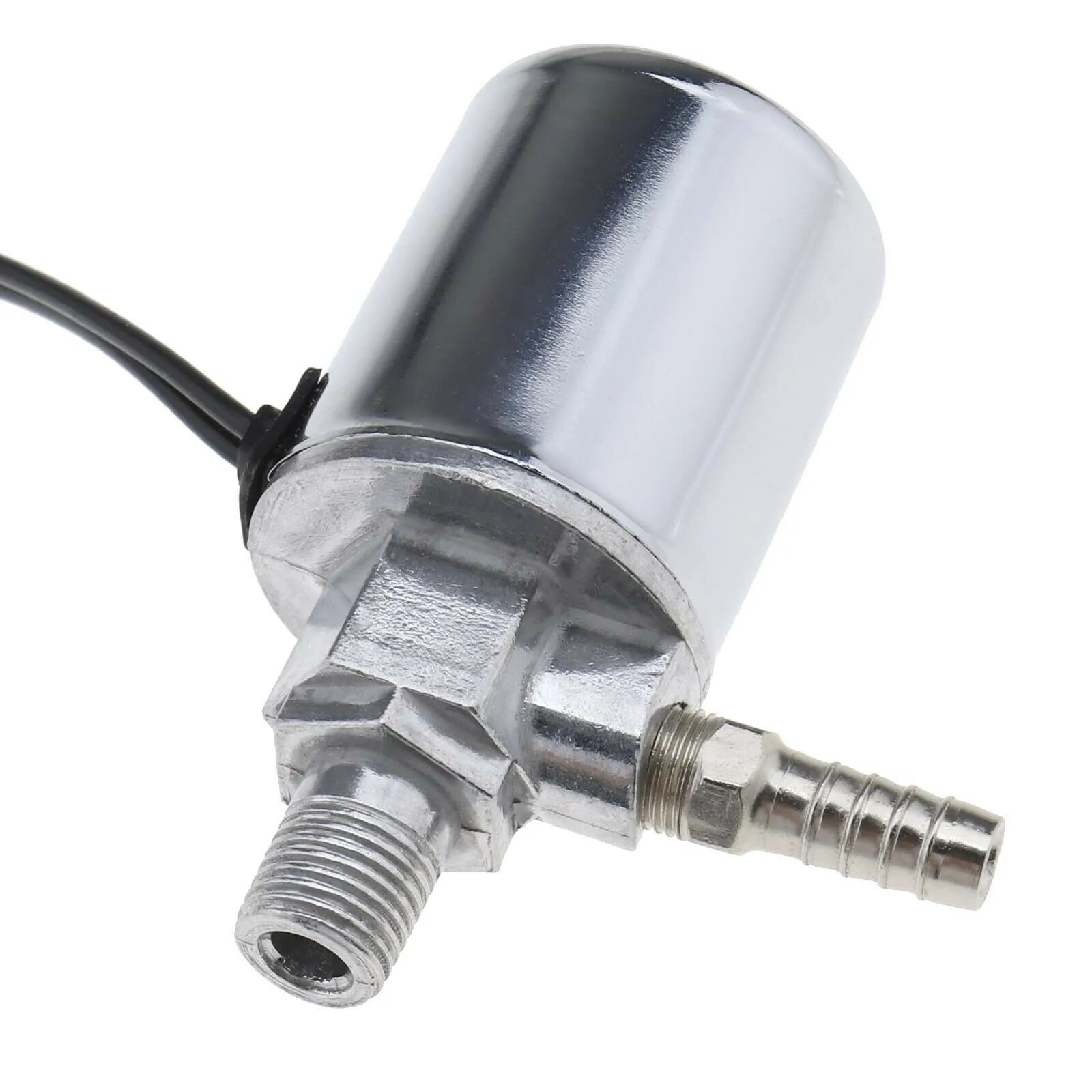 

1/4\" Chrome Plated Air Horn Electric Solenoid Valve 12v/24v For Truck/VAN Air Horn Electric Solenoid Valve